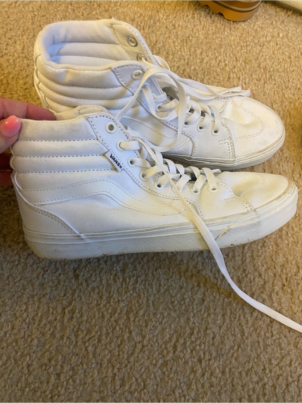 Vans Women's White High-Top Sk8-Hi Platform Sneakers